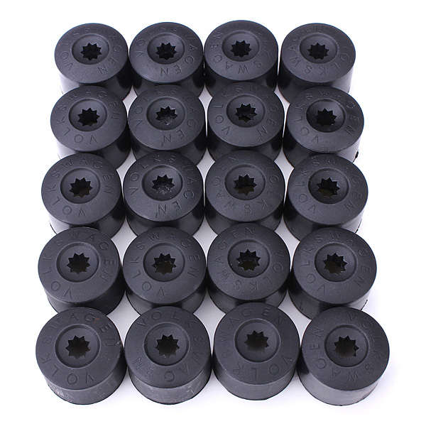 20 Wheel Nut Bolt Cover Cap 17mm For VW Golf MK4 Passat Audi Beetle *Free Shipping