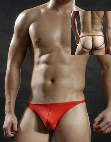 SUPER SOFT -ONE NWT SEXY MEN'S  BAMBOO JOCK STRAP THONG SZ XL(W32-35")