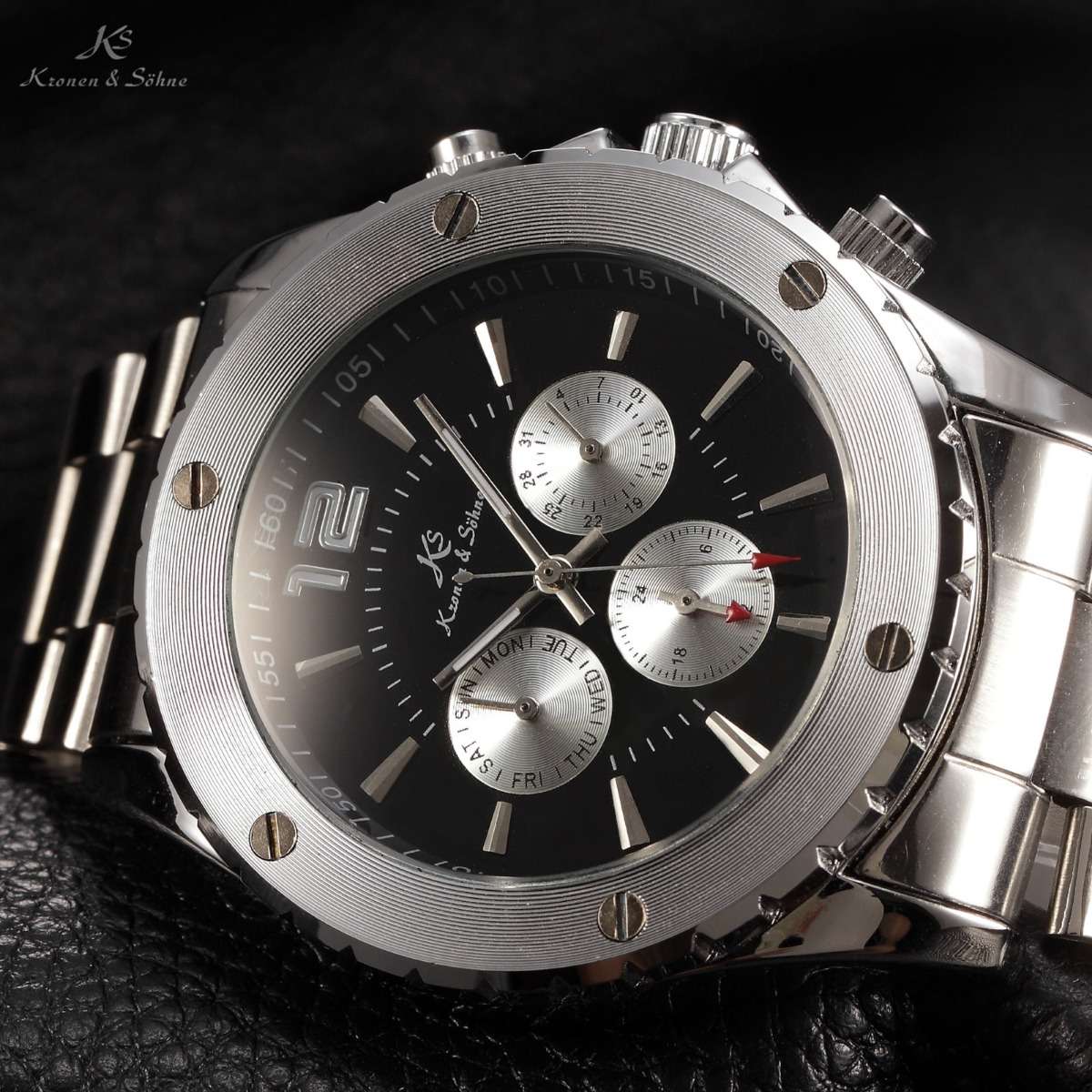 KRONEN & SOHNE Luxury Imperial Loki Chronograph Automatic Watch BRAND NEW