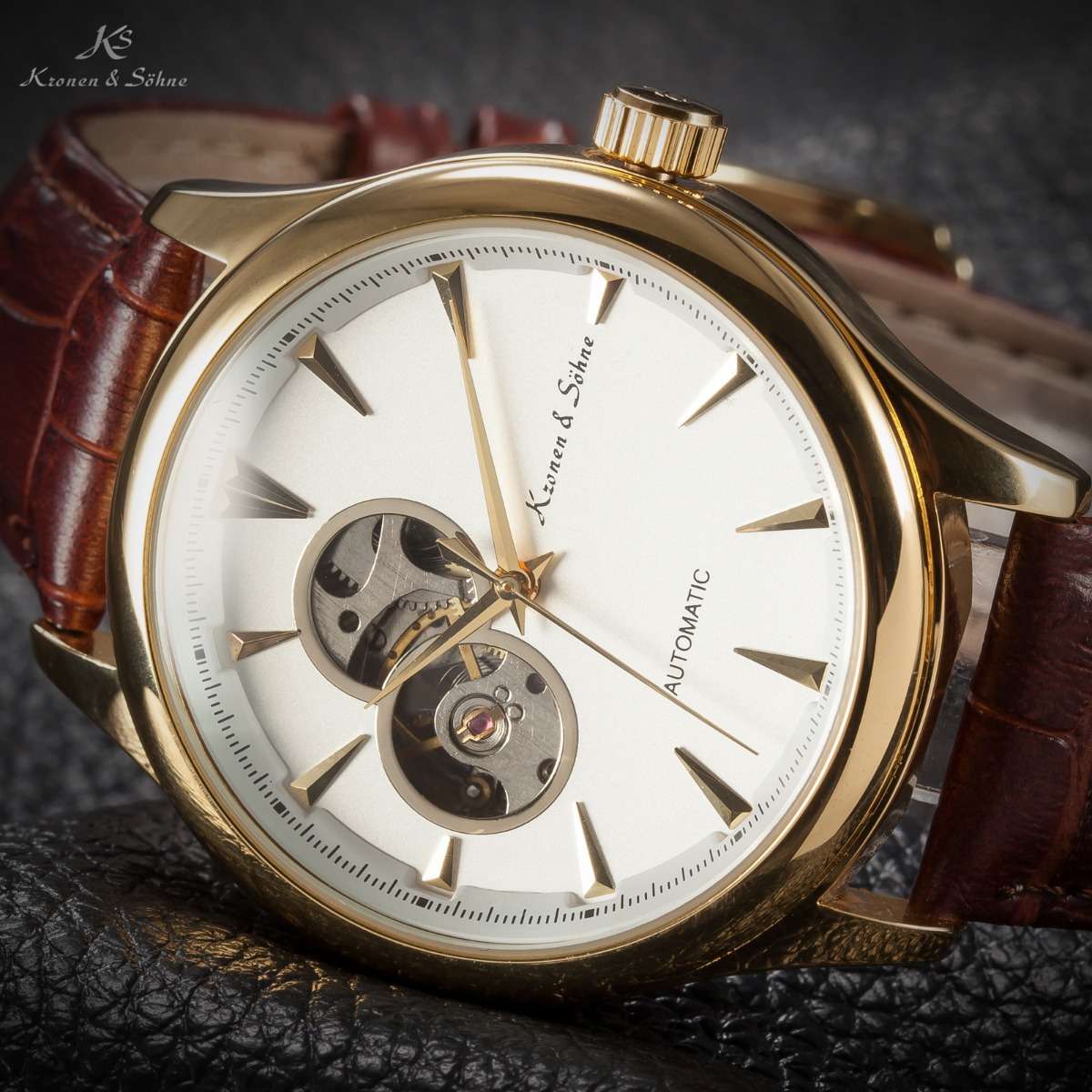 KRONEN & SOHNE Navigator TOURBILLON Voyager AUTOMATIC Watch NEW w/ BOX AND PAPERS