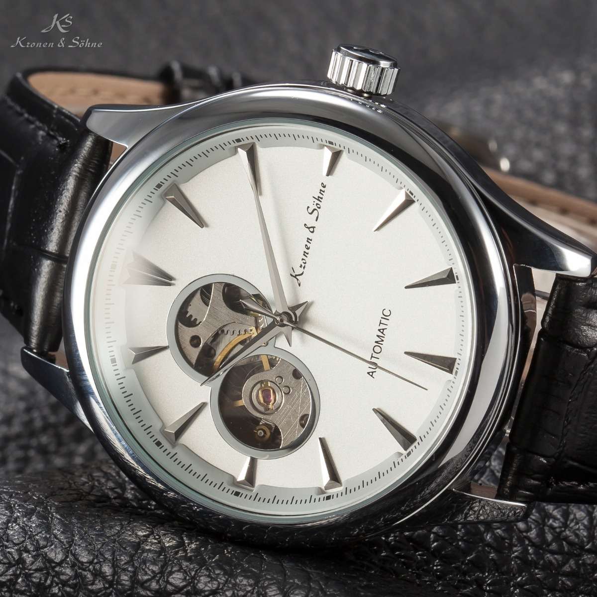 KRONEN & SOHNE Navigator TOURBILLON Voyager AUTOMATIC Watch NEW w/ BOX AND PAPERS