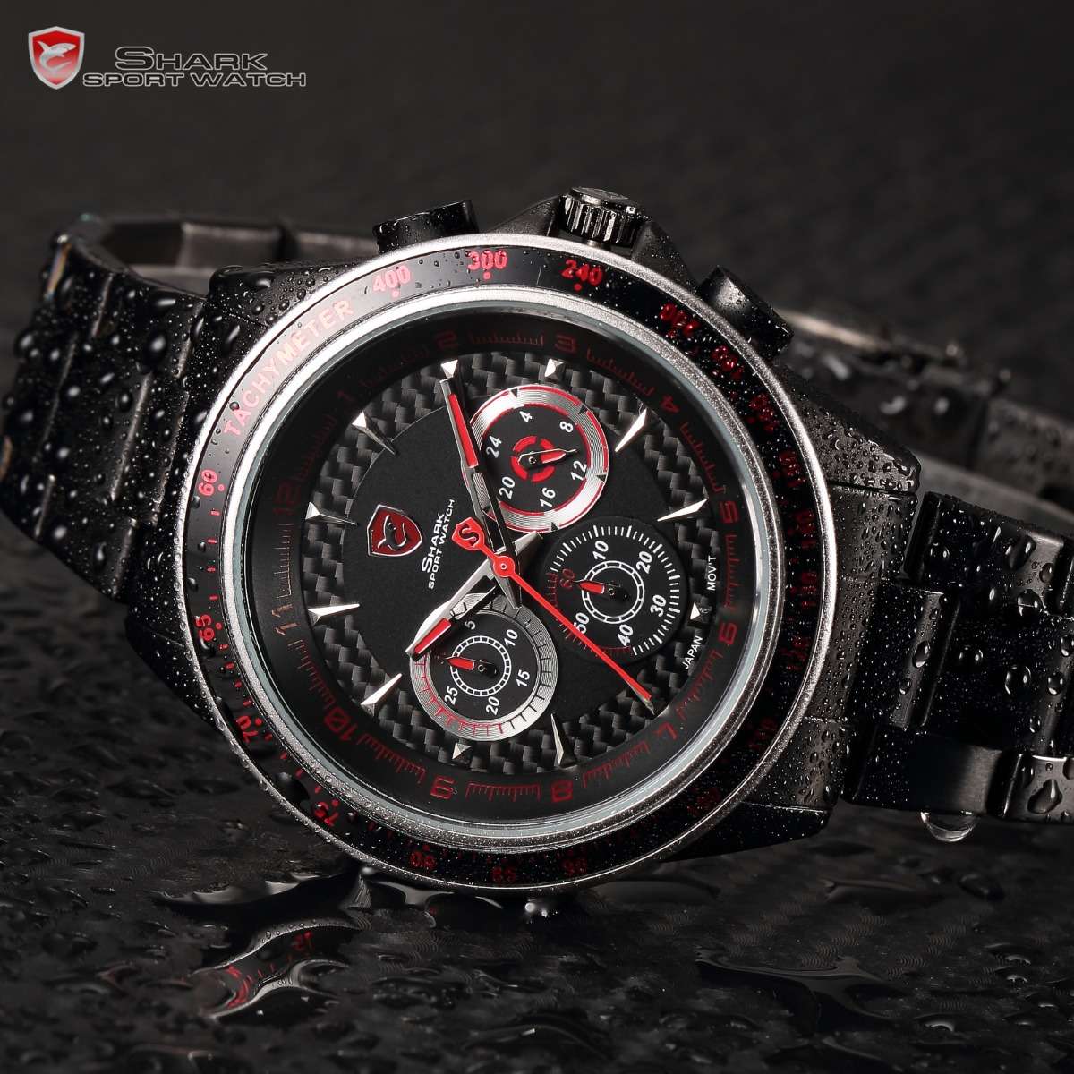 Brand new! SHARK Carbon GT Racing Chrono Watch W/ BOX, PAPERS, LOADED!!