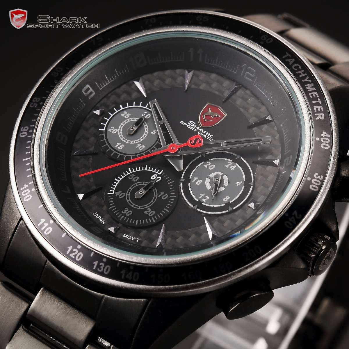 Brand new! SHARK Carbon GT Racing Chrono Watch W/ BOX, PAPERS, LOADED!!