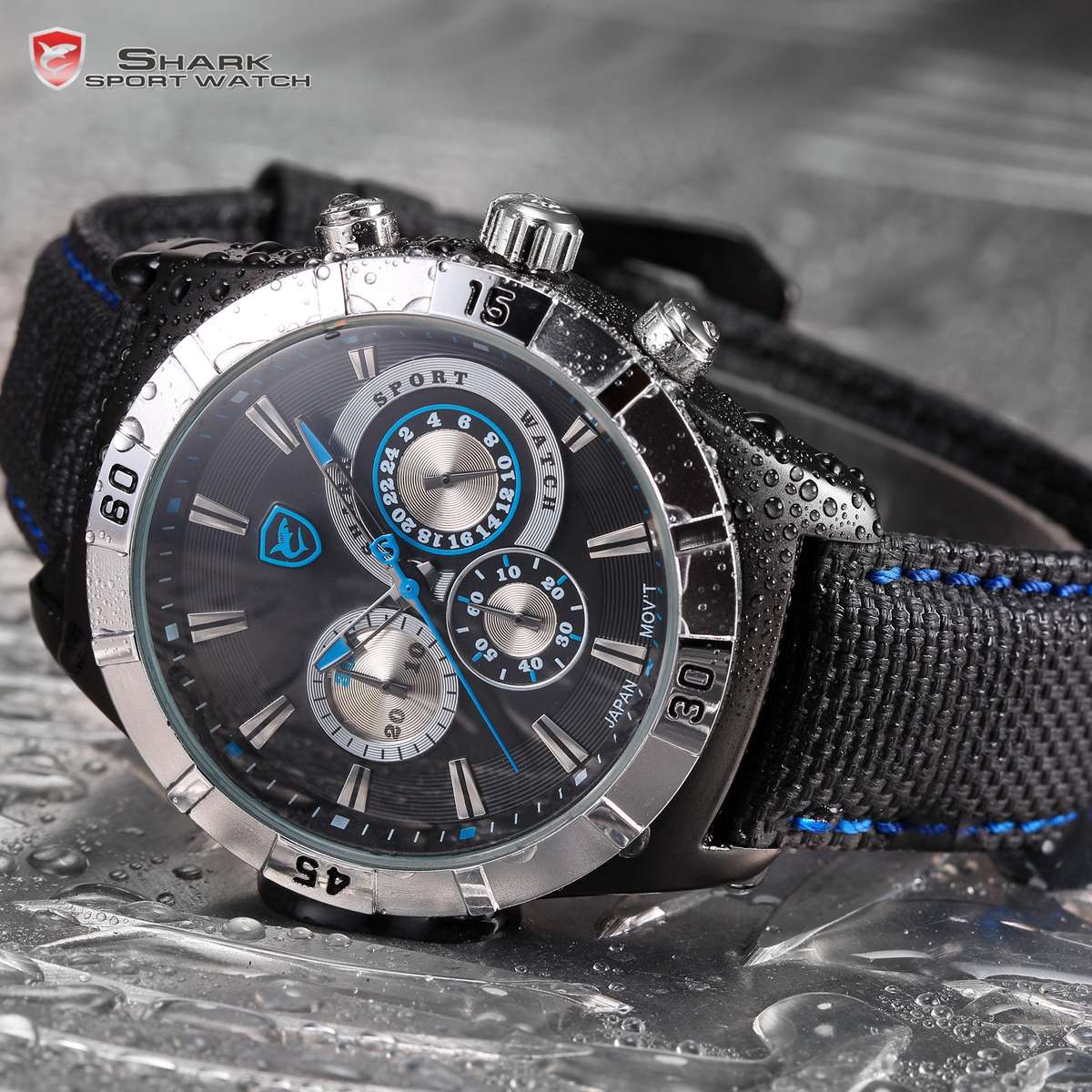 brand new SHARK F1 BLACKNOSE CHRONOGRAPH WATCH BRAND NEW W/ BOX, PAPERS, LOADED!!