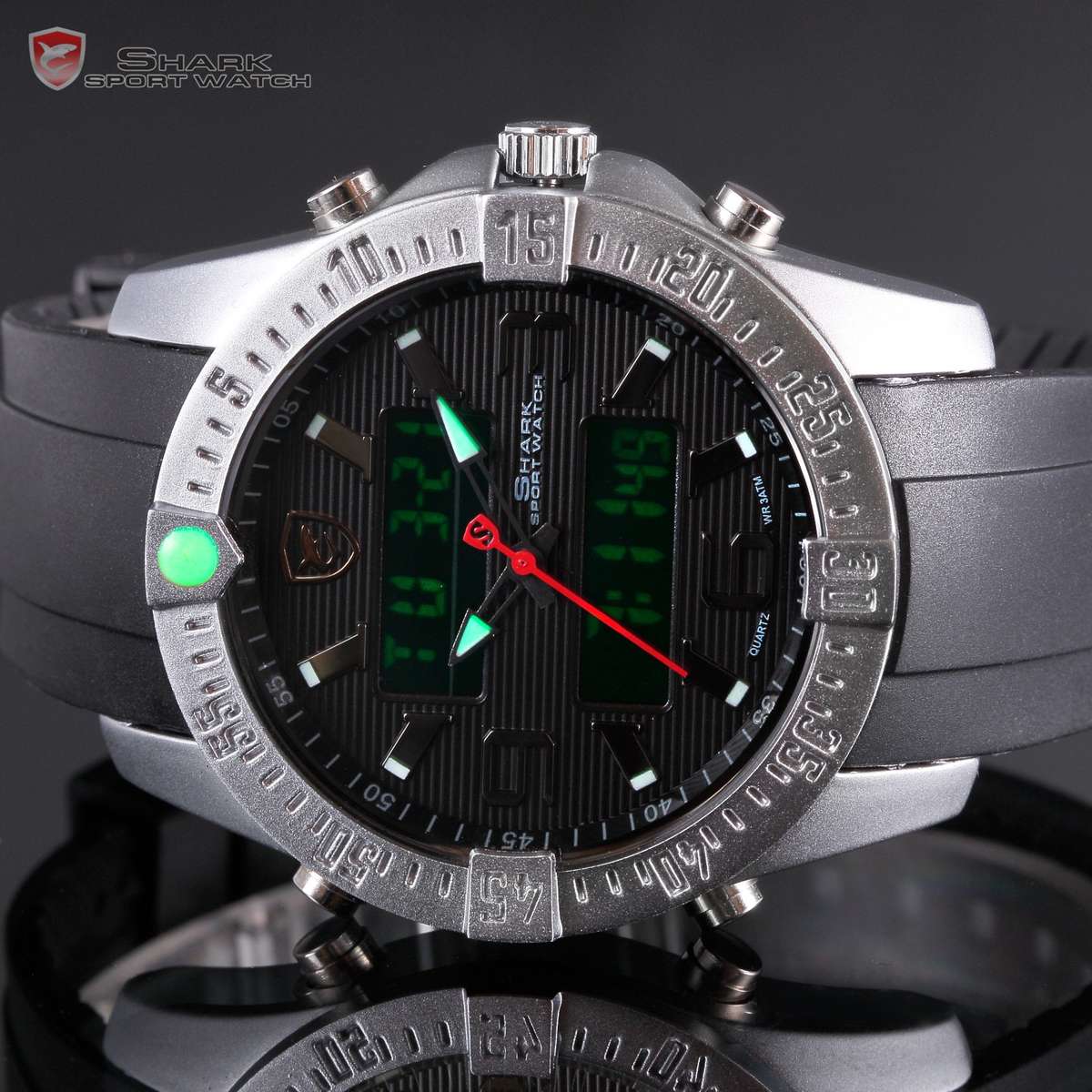 brand new SHARK F1 Silvertip WATCH BRAND NEW W/ BOX, PAPERS, LOADED!!