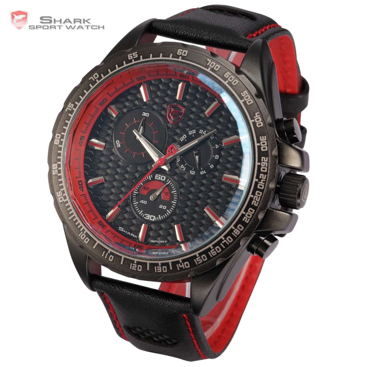 SHARK "THE BIG ONE1" FRILLED SHARK CHRONOGRAPH WATCH W/ BOX, PAPERS, LOADED!!