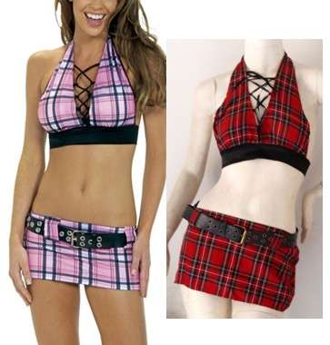 Sexy Red School Girl Outfit