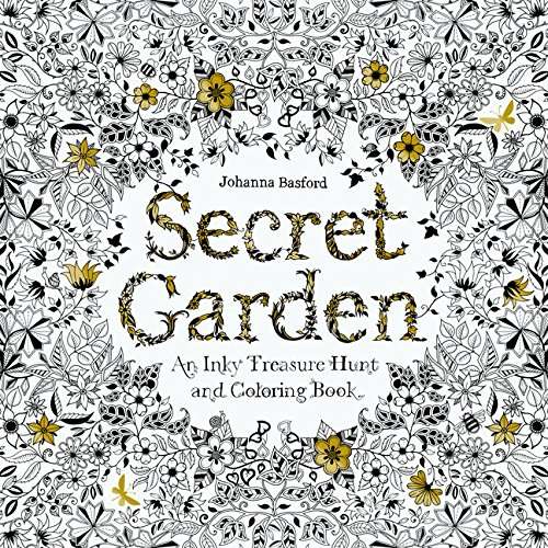 JOHANNA BASFORD - SECRET GARDEN ADULT COLOURING BOOK. AMAZON.COM BESTSELLER!