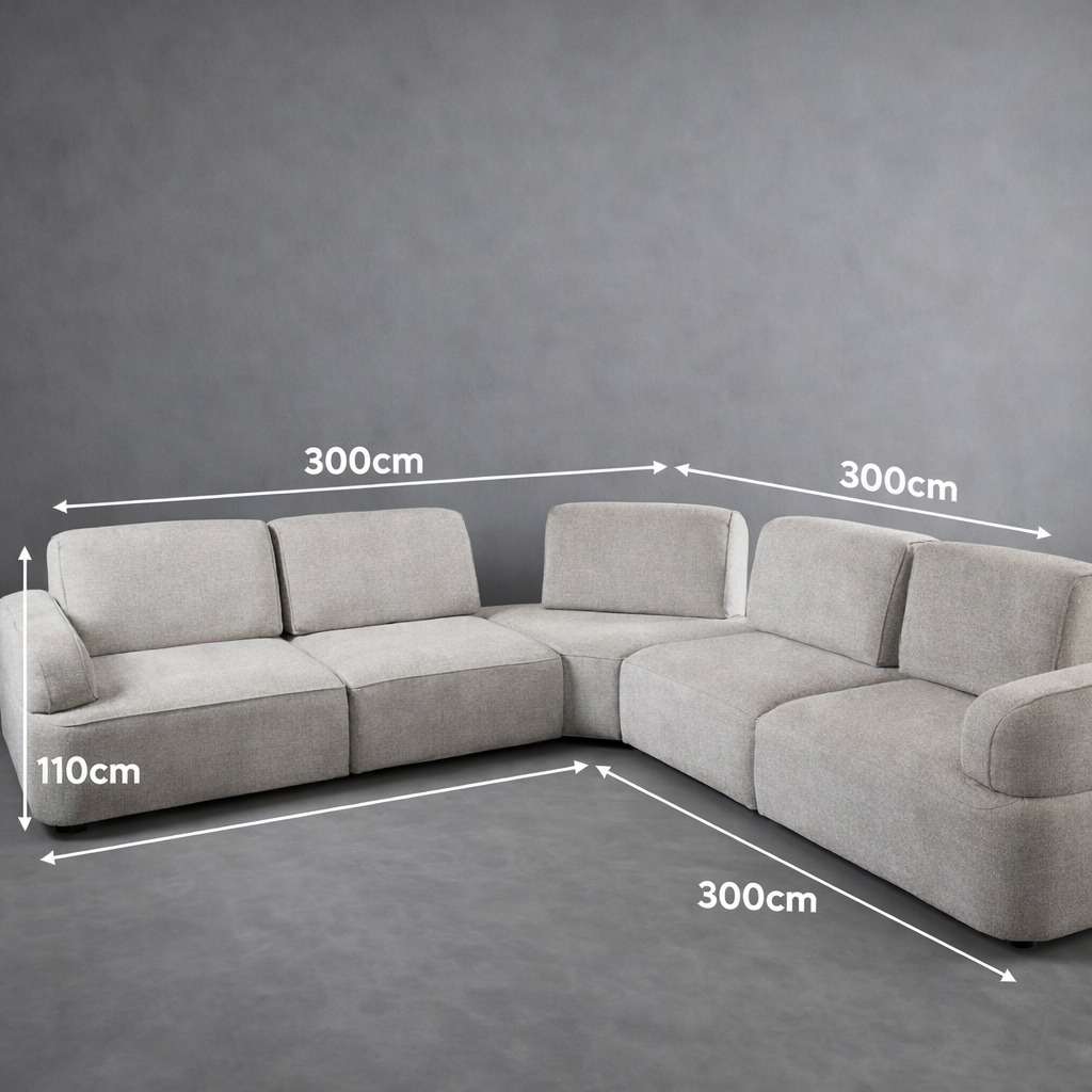 KC Furn-Selah 5-Seater Sectional Couch