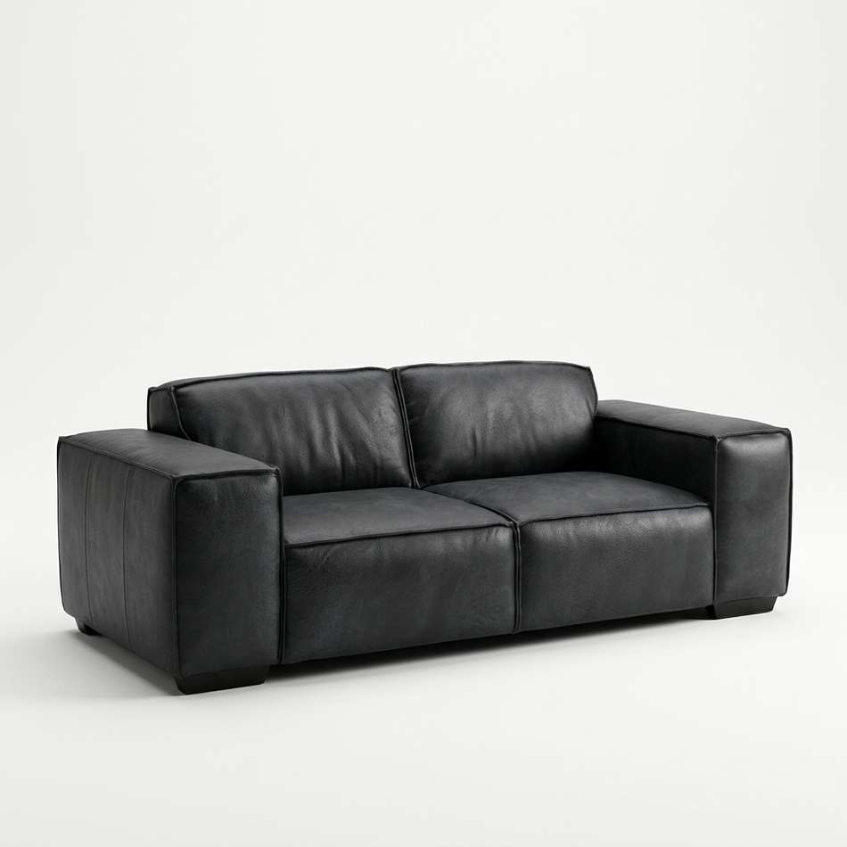 KC Furn-Elite 3 Division Genuine Leather Sofa