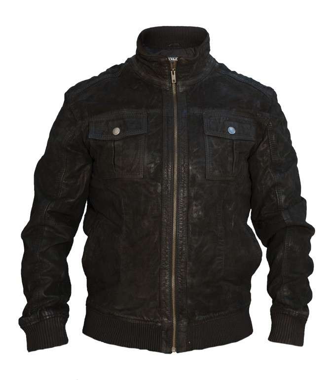 JACK & JONES Balbus Leather jacket - JACK & JONES Large