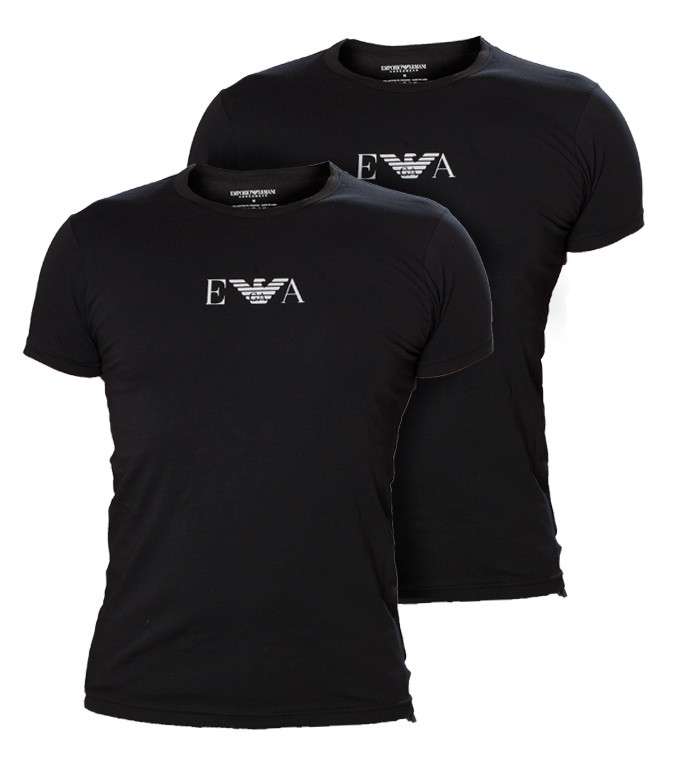 EMPORIO ARMANI Pack of 2 tee-shirt Black - ARMANI Large
