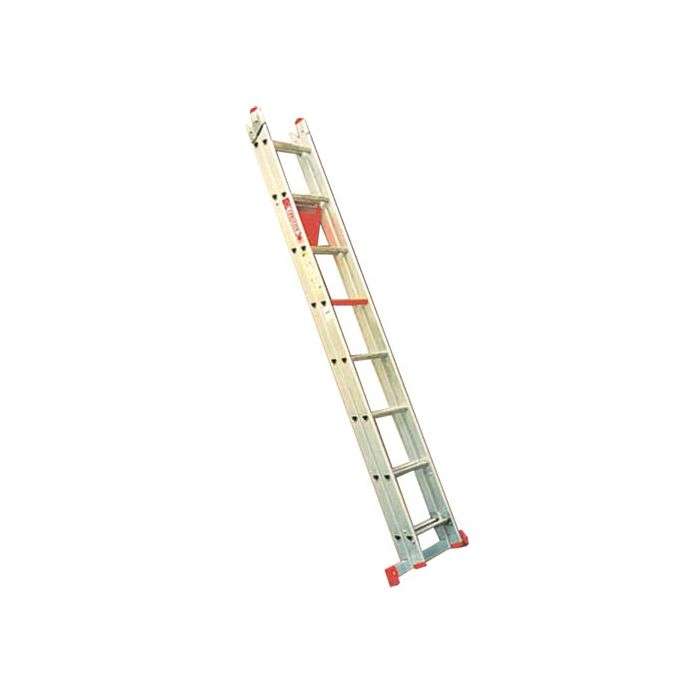 Castor & Ladder Aluminium Step Extension Ladder 4.35 - 7.8m