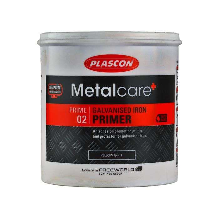 Plascon Metalcare Galvanized Iron Primer Yellow 1L