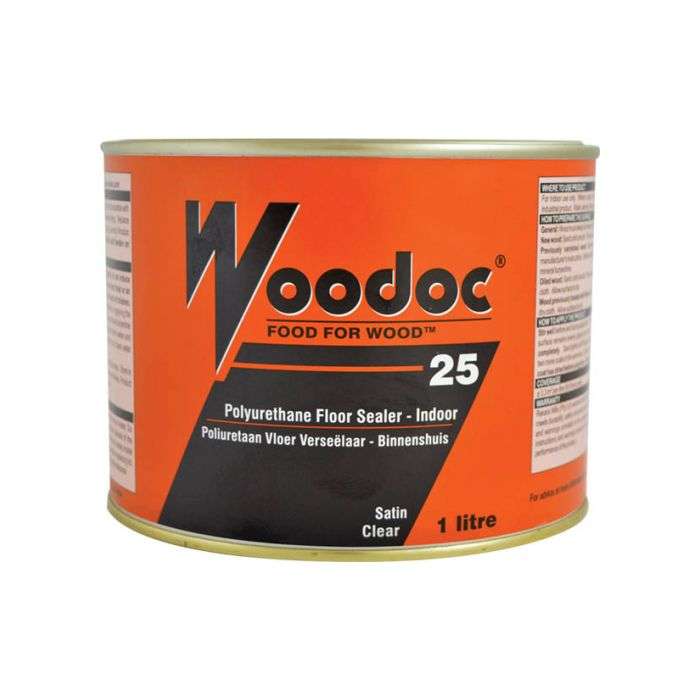 Woodoc 25 Interior Polyurethane Floor Sealer Satin 1L