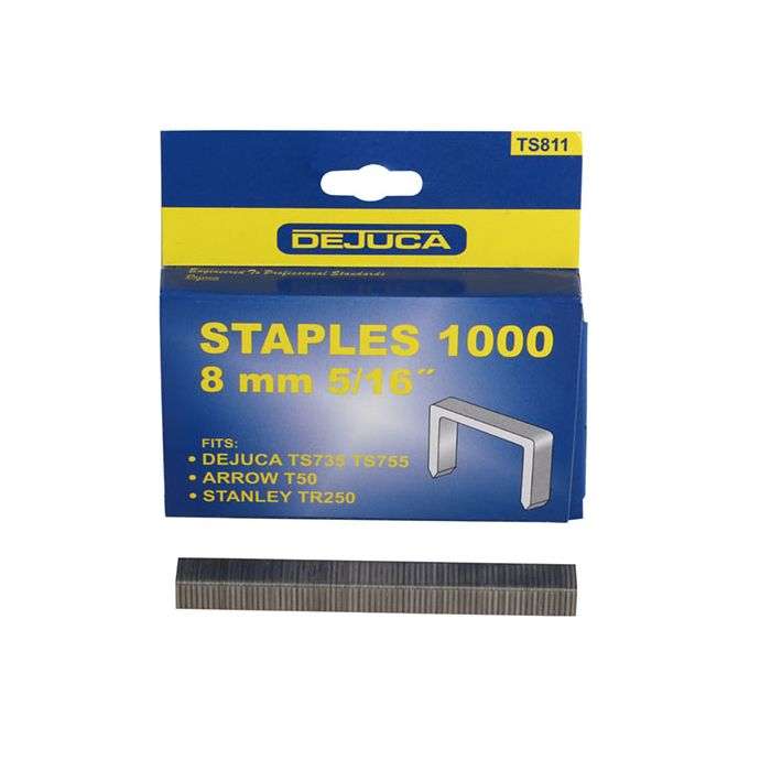 Dejuca Staples T50 8mm - 1000 Pack