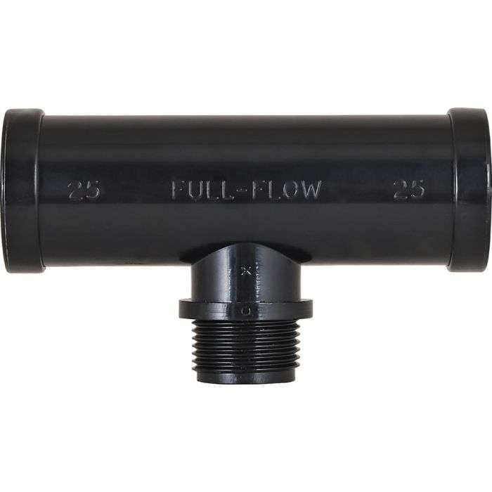 Full Flow Irrigation Male Combination Tee 25mm x 3/4"