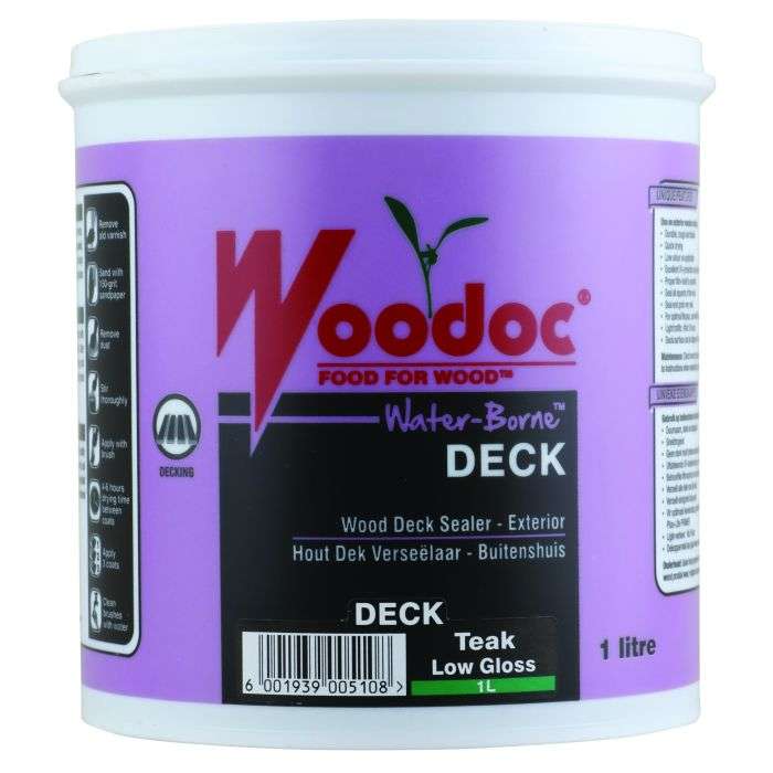 Woodoc Water-Borne Deck Sealer 1L Teak