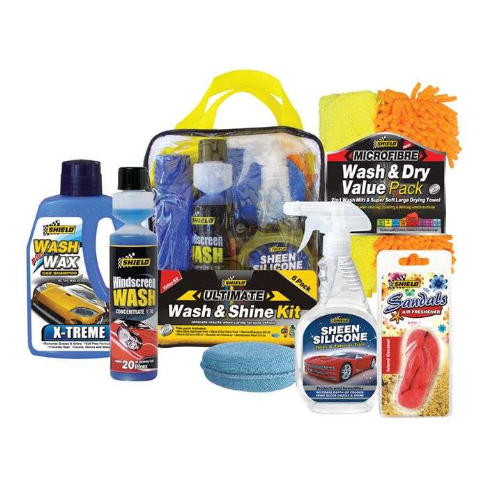 Shield 6 Piece Wash & Shine Kit