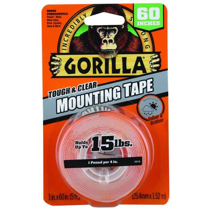 Gorilla Clear Mounting Tape 25.4mm x 1.52m