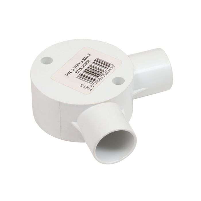 PVC Conduit 2-Way Angle Box 25mm