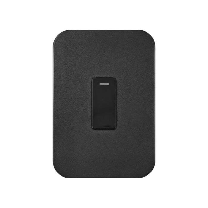 Veti Gun Metal 1-Lever 1-Way Light Switch 2x4