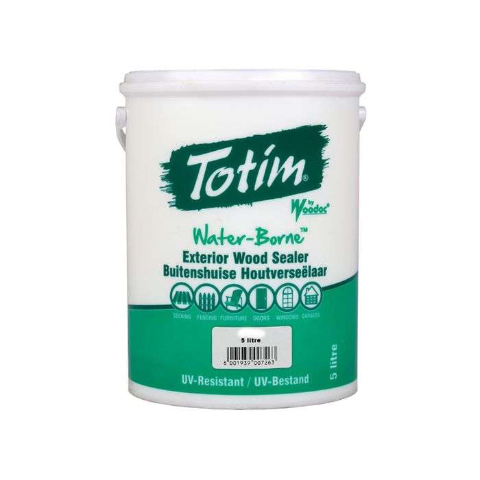 Totim Water-Borne Exterior Wood Sealer 5L - Clear