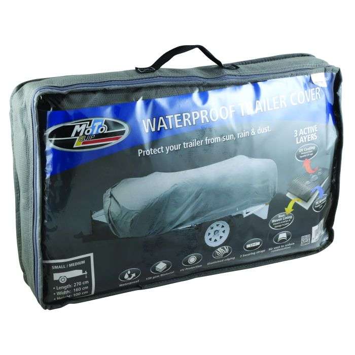 Moto Quip Silver Grey Trailer Cover 6-Foot