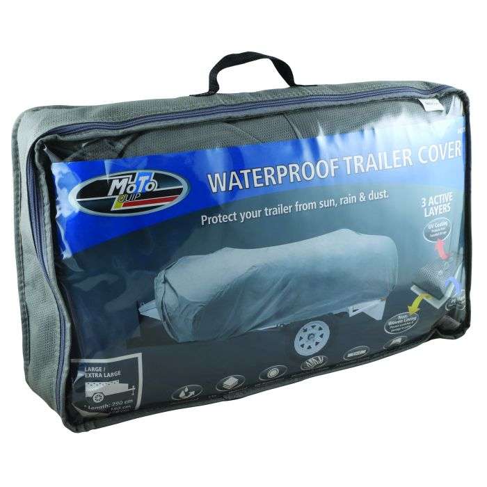 Moto-Quip Silver Grey 7-Foot Trailer Cover