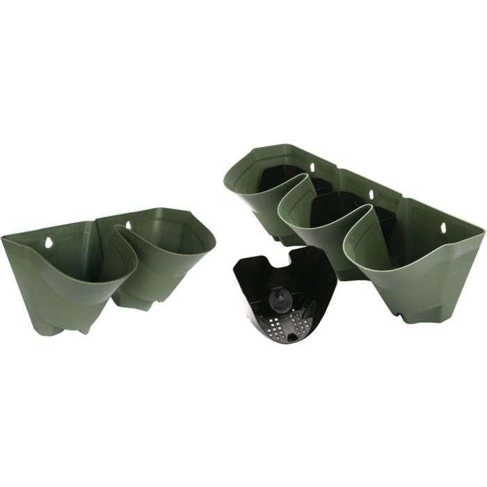 Garden Joy Green 3-Pot Vertical Planter
