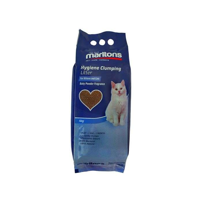 Marltons Hygiene Clumping Litter Baby Powder Fragrance 4kg