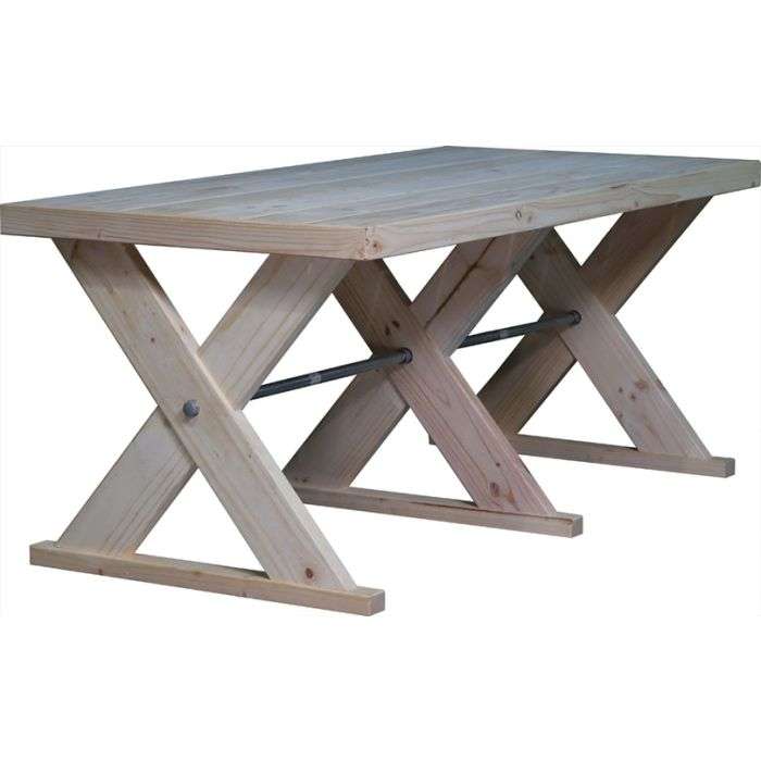 Untreated Pine Farm Style 6 Seater