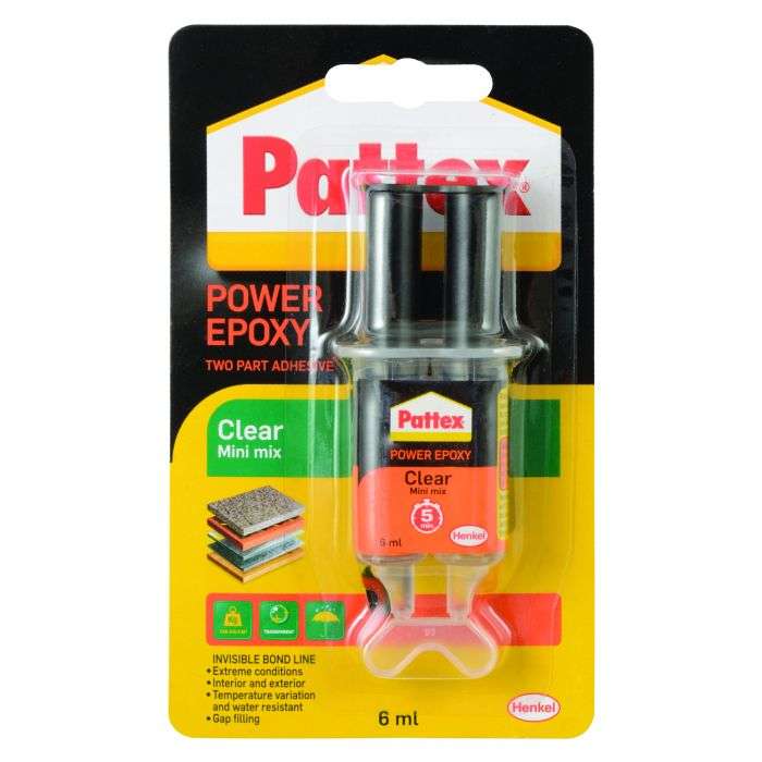 Pattex 6ml Clear Syringe Adhesive Epoxy