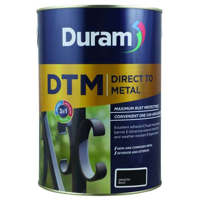 Duram DTM Smooth Black 5L