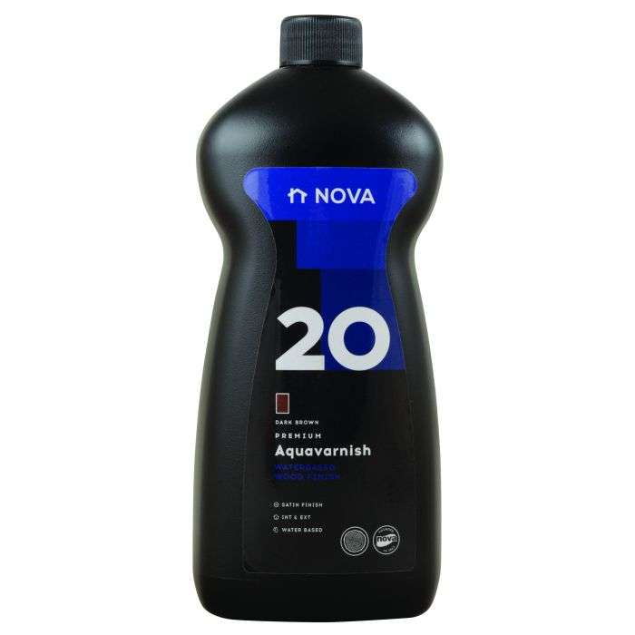 Nova 20 Aquavarnish Dark Brown 1L