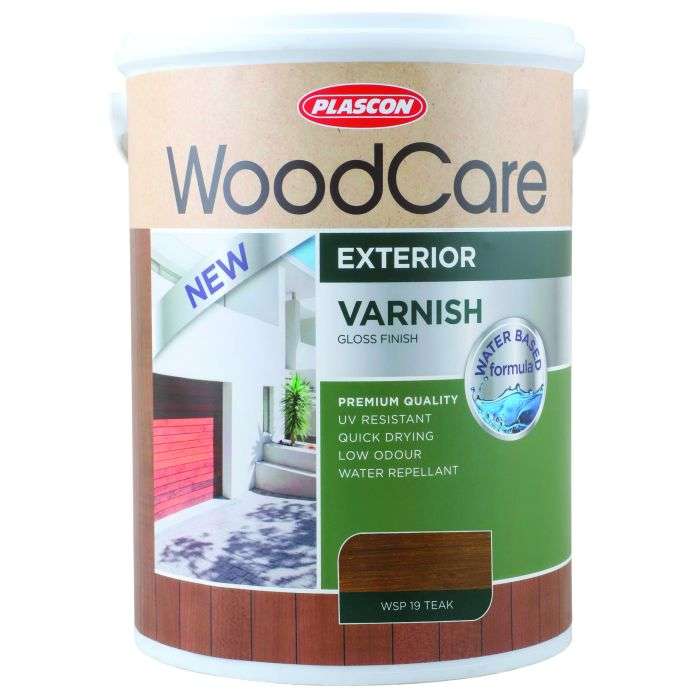 Plascon Woodcare Exterior Varnish Gloss Teak 5L