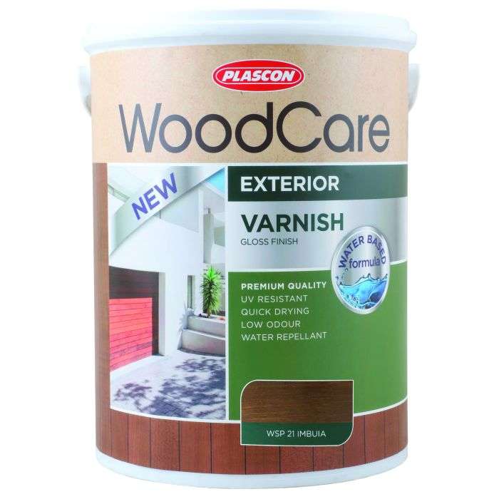 Plascon Woodcare Exterior Varnish Gloss Imbuia 5L
