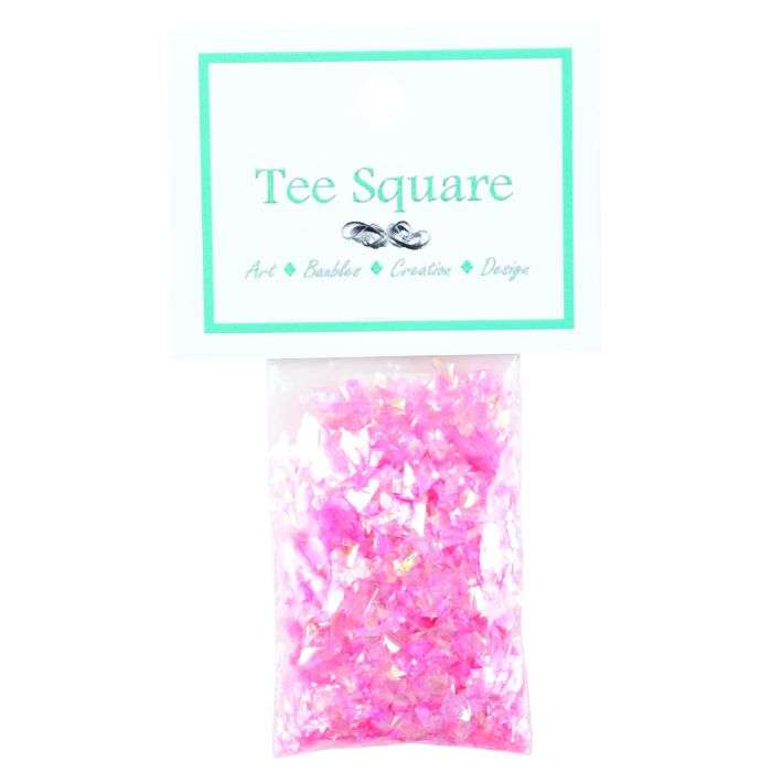 Tee Square Pink Holographic Flakes 5g