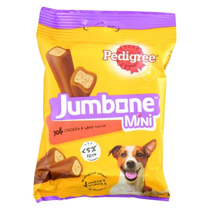 Pedigree Mini Jumbone Chicken & Lamb Dog Treat 160g - 4 Pack