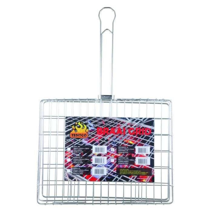 Tentco Stainless Waterbuck Braai Grid 430 x 340mm