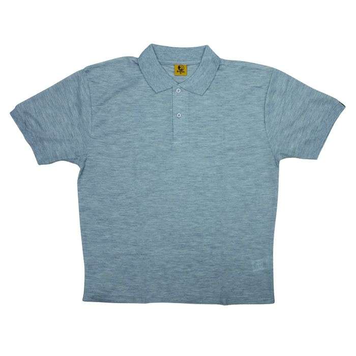 Pique Grey Large Golf Shirt