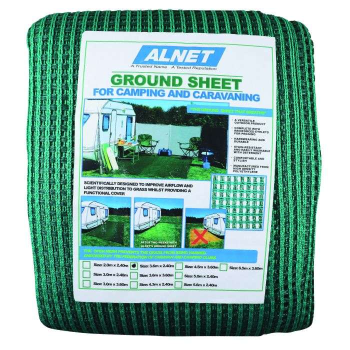 Alnet Green Groundsheet 3.6x2.4M
