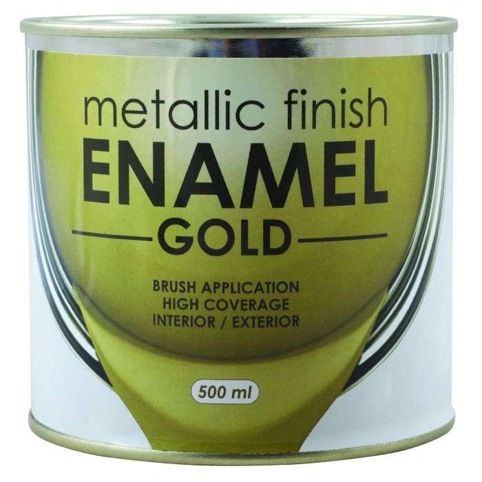 Rust-Oleum Metallic Gold Enamel Paint - 500ml