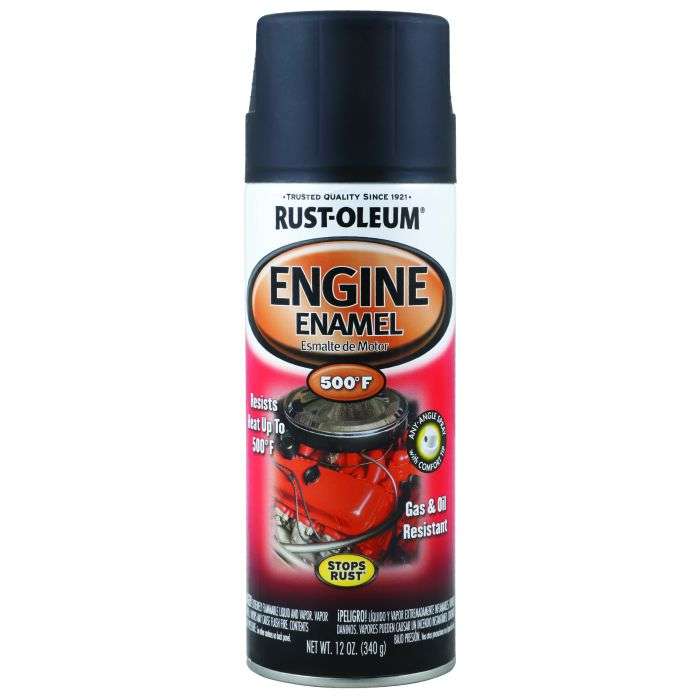 Rust-Oleum Black Engine Enamel Spray Paint 312g