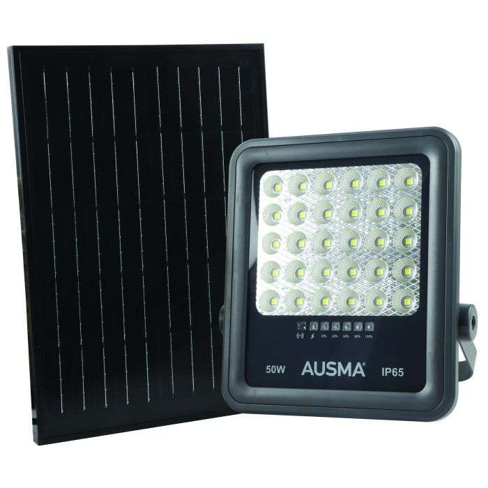 Ausma Solar Floodlight LED 50W Incl Panel