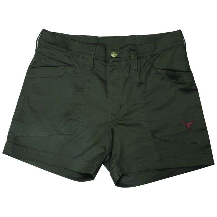 Bosbul Deep Olive Stretch Shorts- Size 36