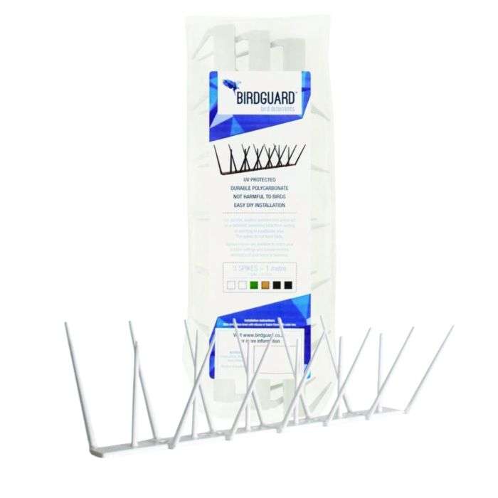Birdguard White Bird Spikes 1m