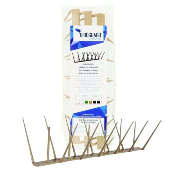 Birdguard Beige Bird Spikes 1m
