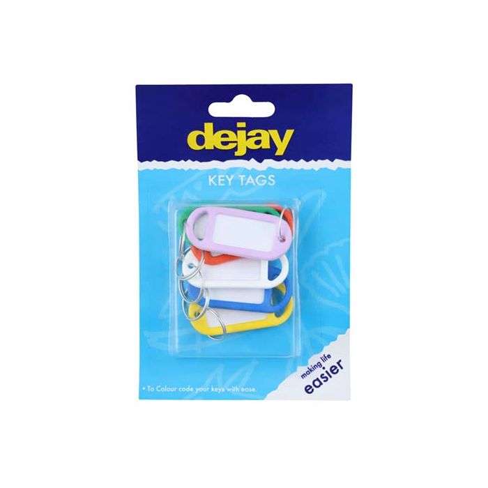 Dejay Assorted Key Tags - 6 Pack