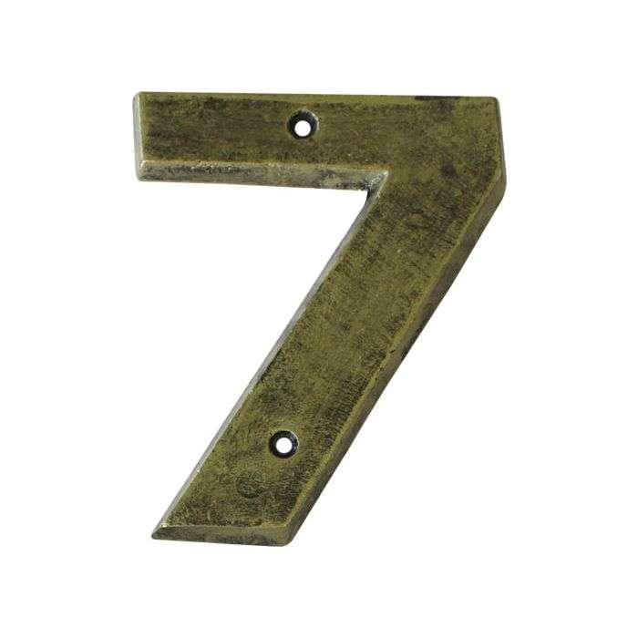 Antique Gold Numeral No.7 200mm